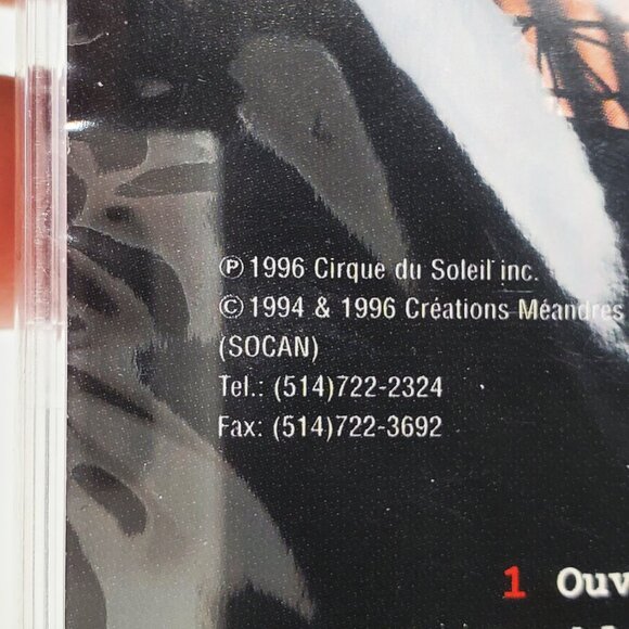 Cirque Du Soleil Mystere Live Las Vegas CD World Music Electronica 1996 Sealed - Picture 5 of 9